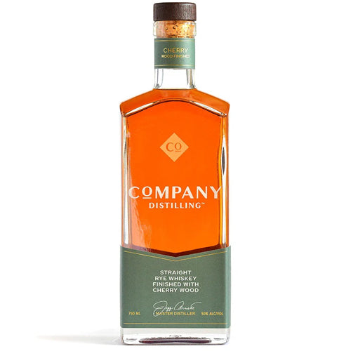 Company Distilling Straight Rye Whiskey Finished Cherry Wood -750ml