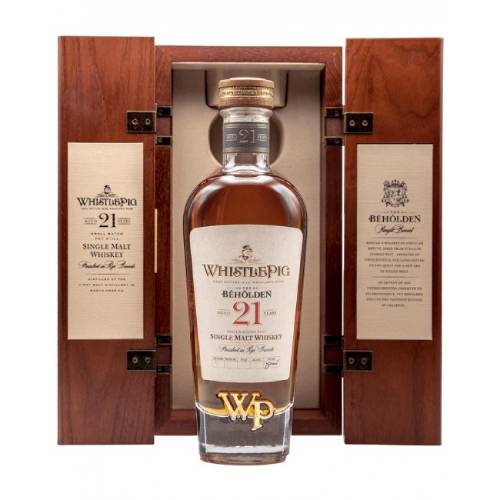 WhistlePig The Beholden 21 Year Single Malt Whiskey 750ml